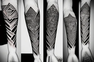 geometry forearm tattoo idea
