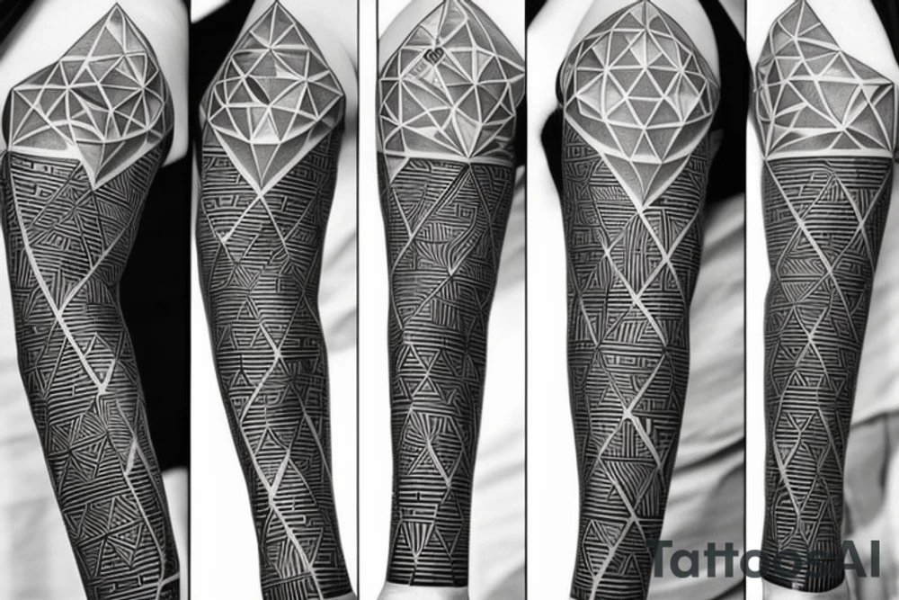 geometry forearm tattoo idea