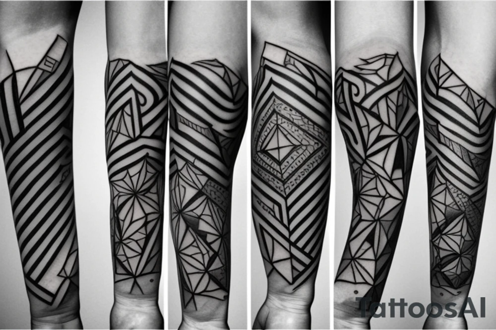 geometry forearm tattoo idea