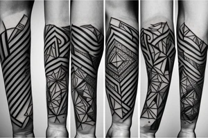 geometry forearm tattoo idea