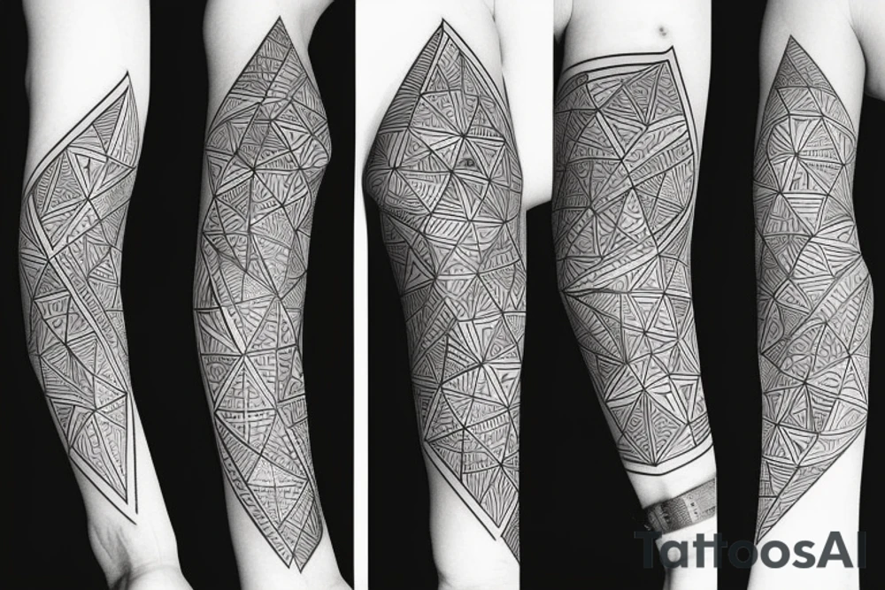 geometry forearm tattoo idea