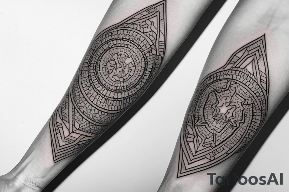 geometry forearm tattoo idea