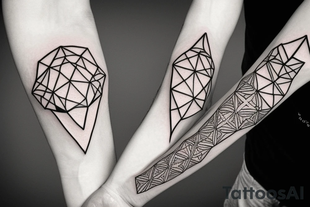 geometry forearm tattoo idea