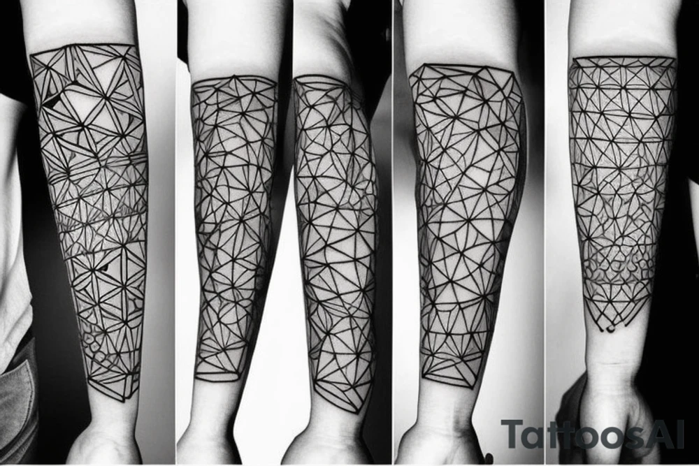 geometry forearm tattoo idea