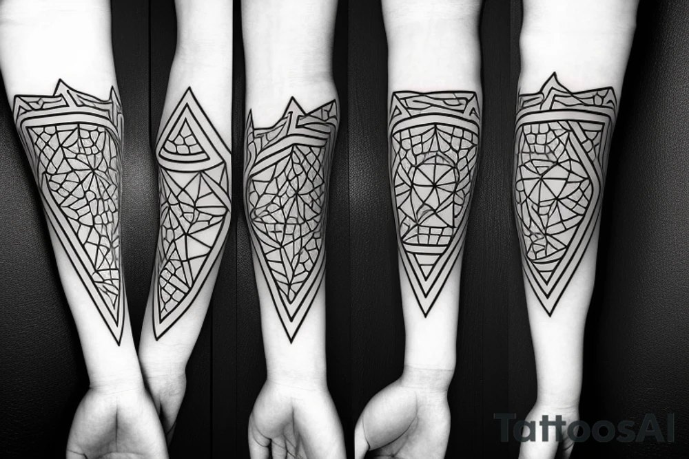 geometry forearm tattoo idea