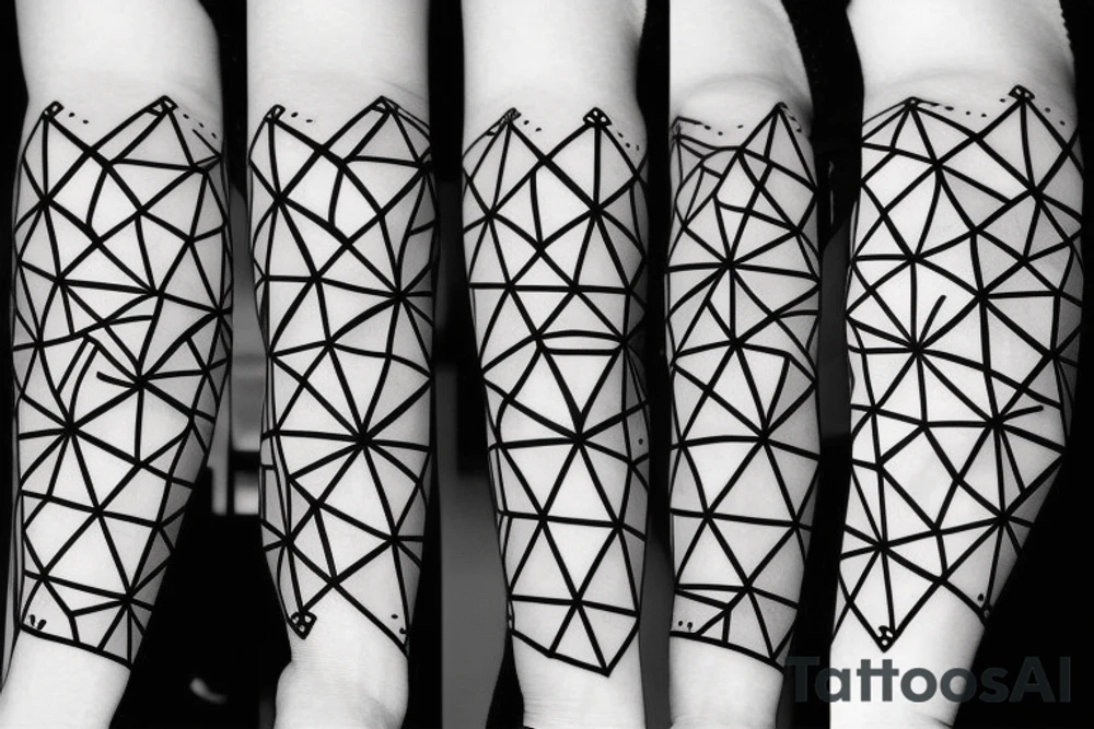 geometry forearm tattoo idea