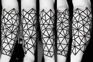 geometry forearm tattoo idea