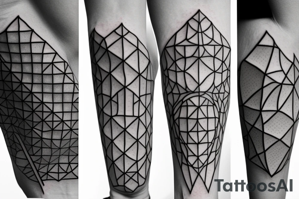geometry forearm tattoo idea