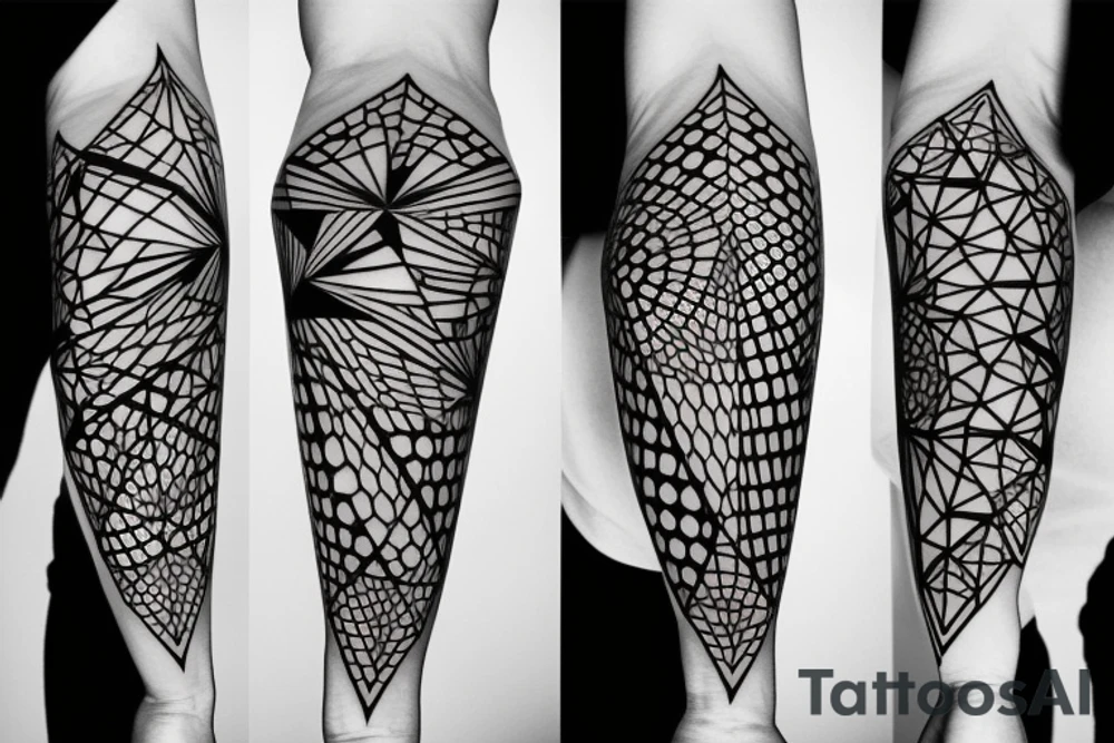 geometry forearm tattoo idea
