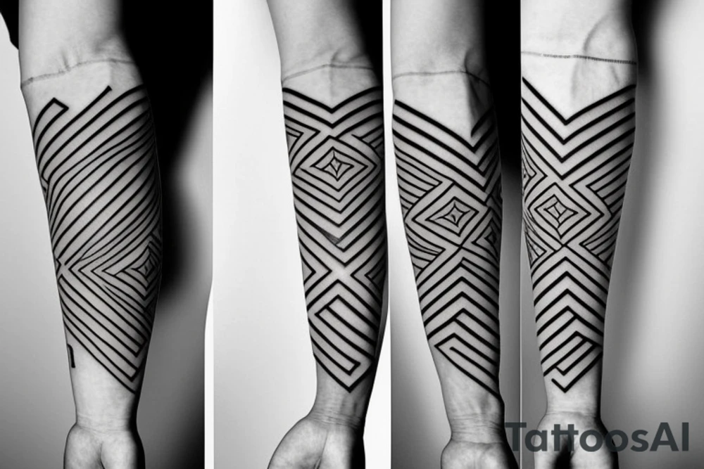 geometry forearm tattoo idea