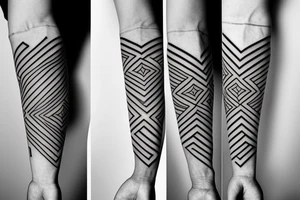 geometry forearm tattoo idea