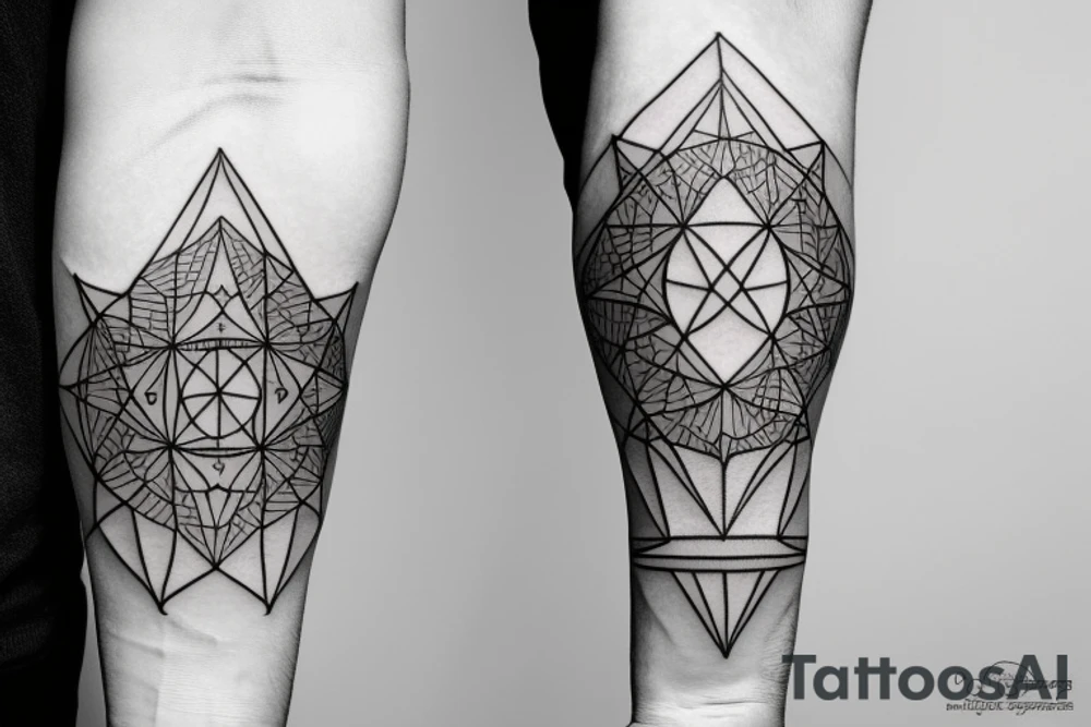 geometry forearm tattoo idea