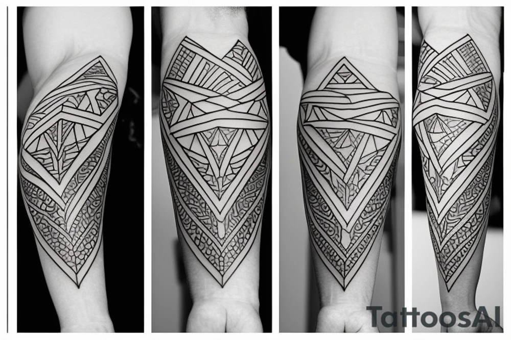 geometry forearm tattoo idea