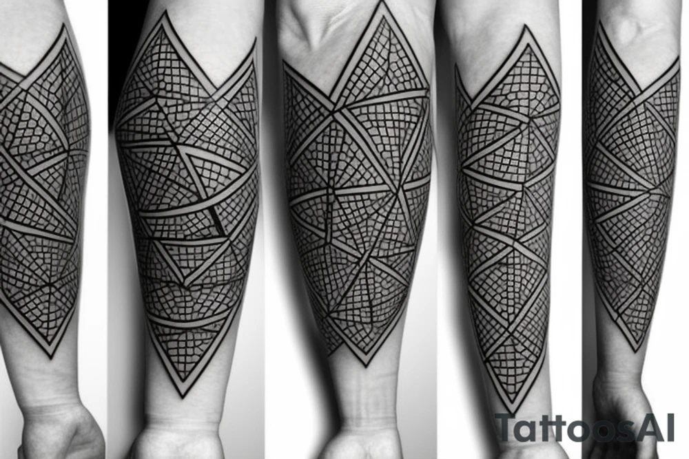geometry forearm tattoo idea
