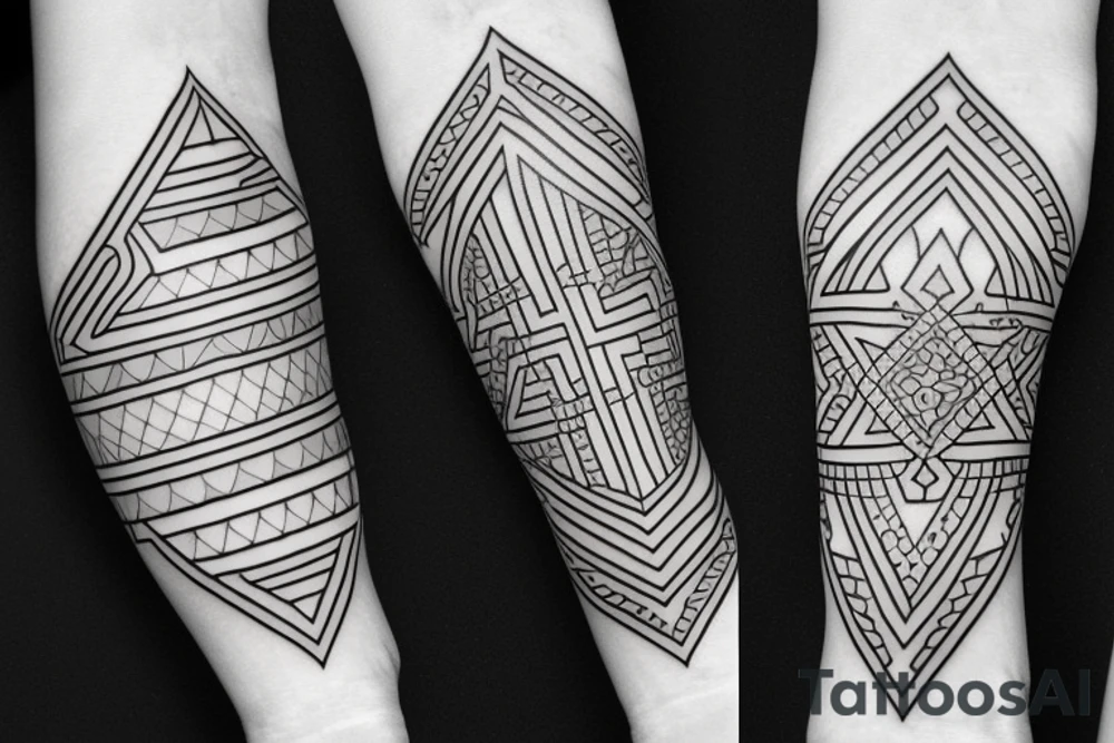 geometry forearm tattoo idea