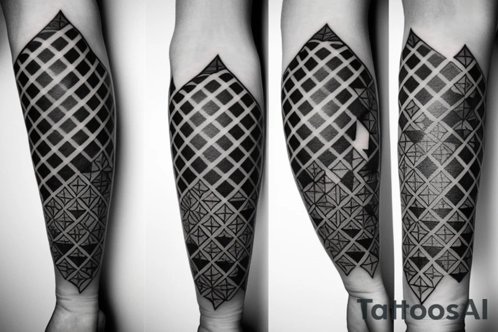 geometry forearm tattoo idea