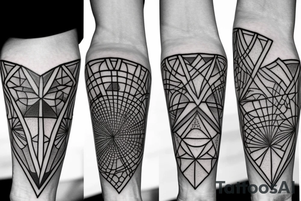 geometry forearm tattoo idea