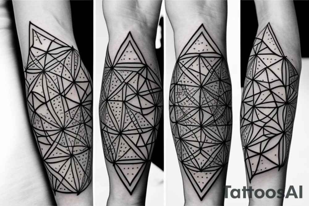 geometry forearm tattoo idea