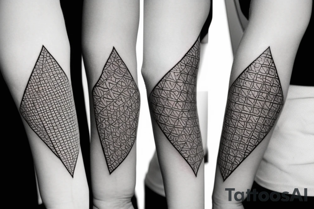 geometry forearm tattoo idea