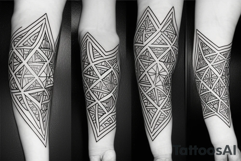 geometry forearm tattoo idea