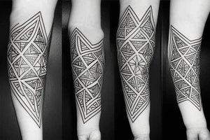 geometry forearm tattoo idea