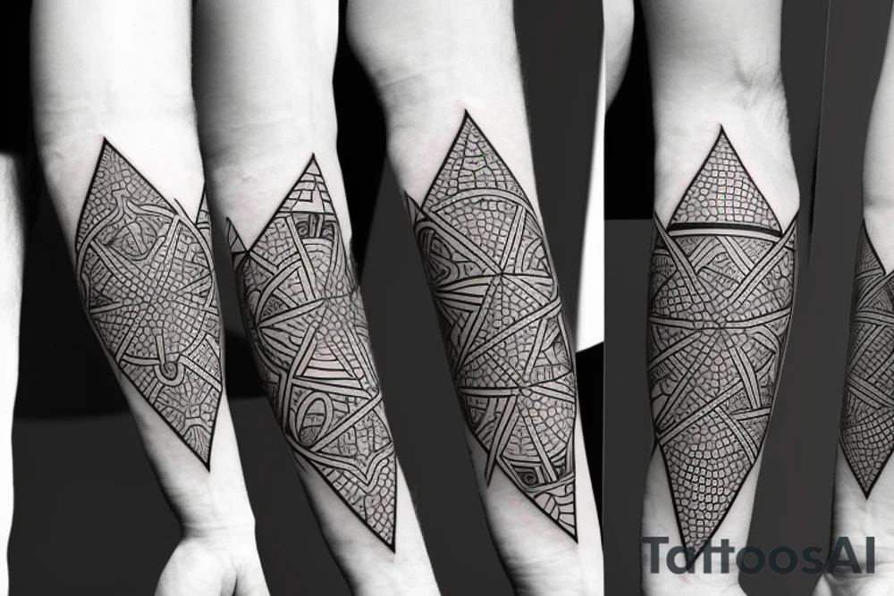 geometry forearm tattoo idea