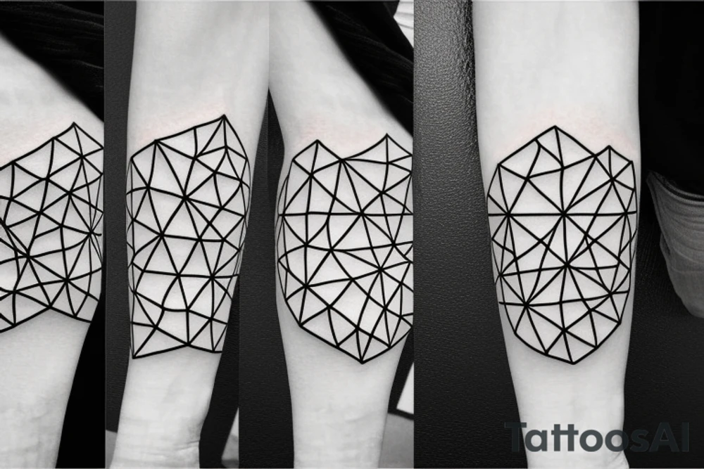 geometry forearm tattoo idea