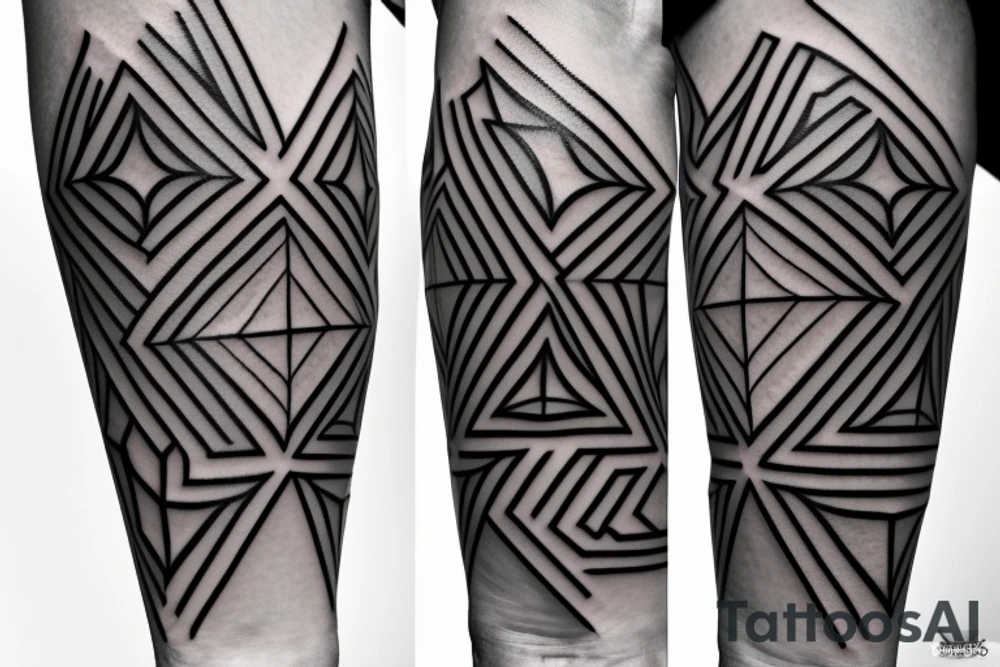 geometry forearm tattoo idea