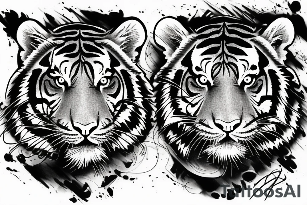 Tiger tattoo idea