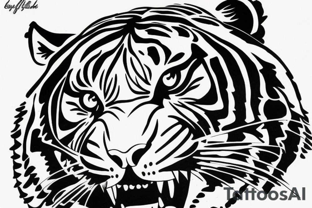 Tiger tattoo idea