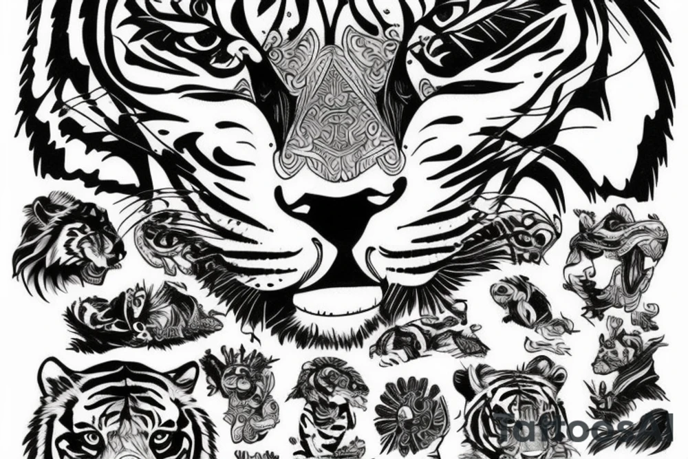 Tiger tattoo idea