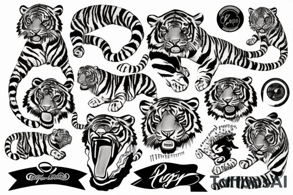 Tiger tattoo idea