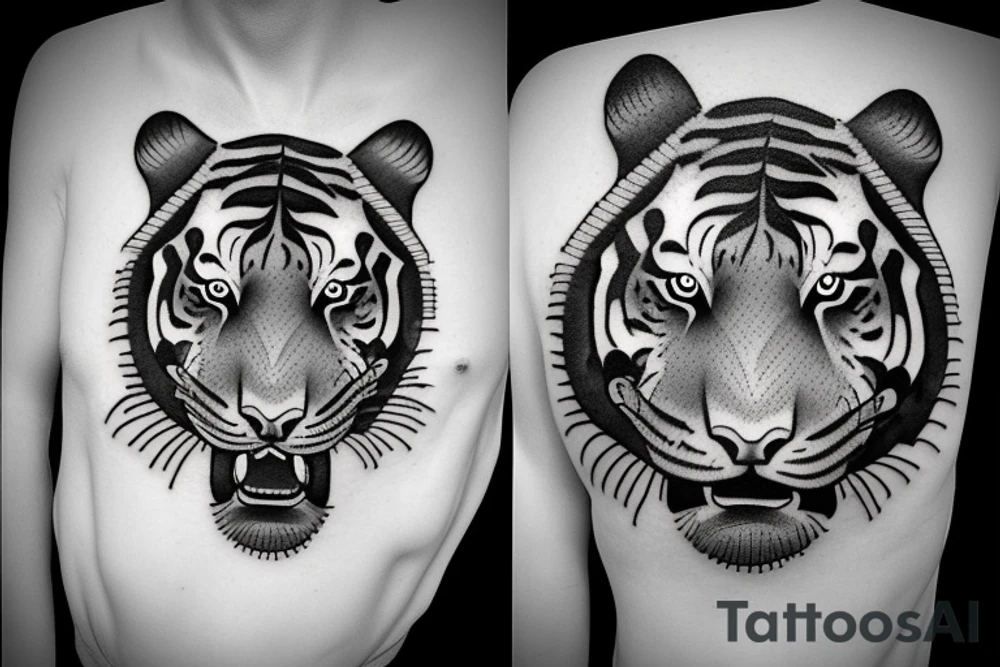 Attacking Tiger tattoo idea