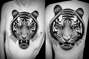 Attacking Tiger tattoo idea