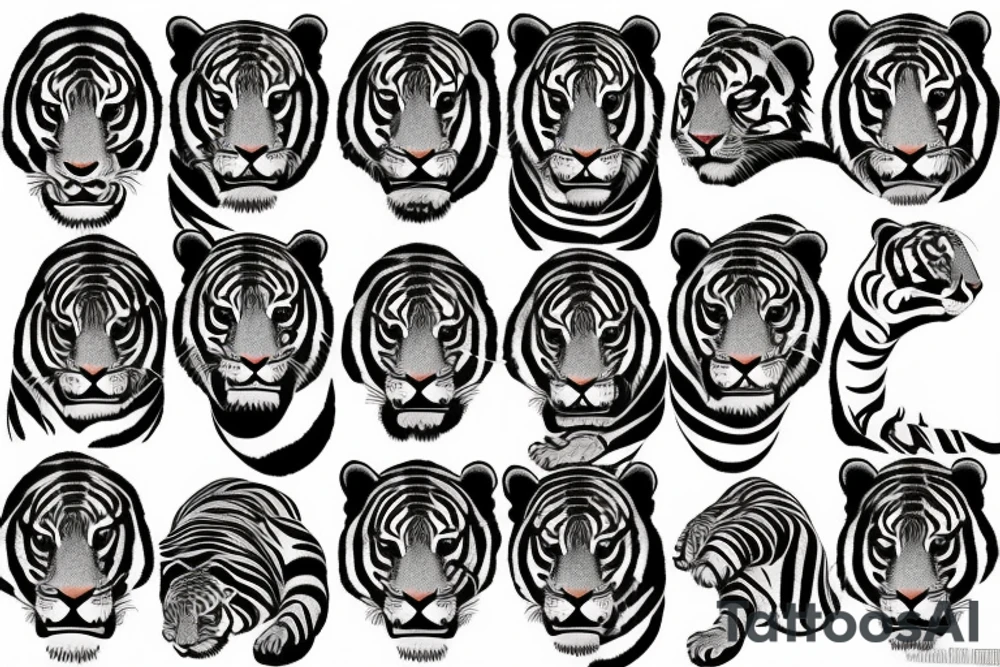 Chinese tiger tattoo idea