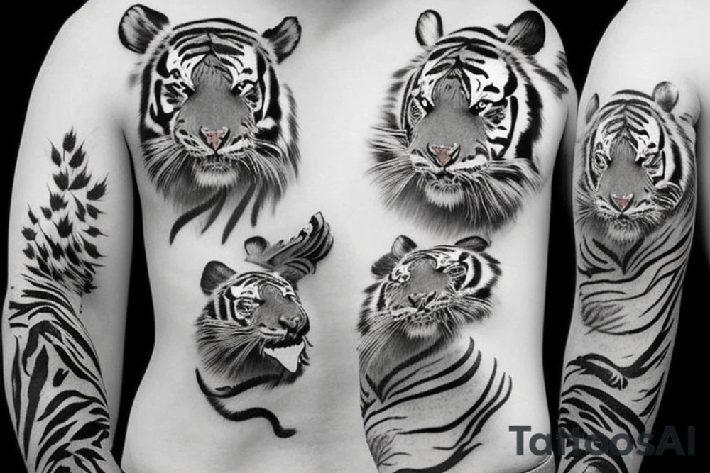 Chinese tiger tattoo idea