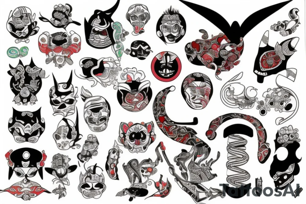 a namakubi tattoo idea
