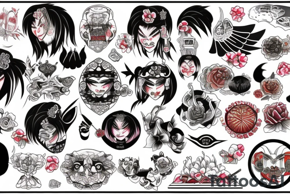 a namakubi tattoo idea
