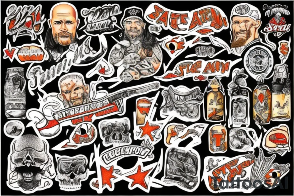 stone cold Steve Austin tattoo idea