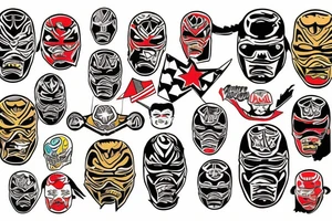 texas with a luchador tattoo idea
