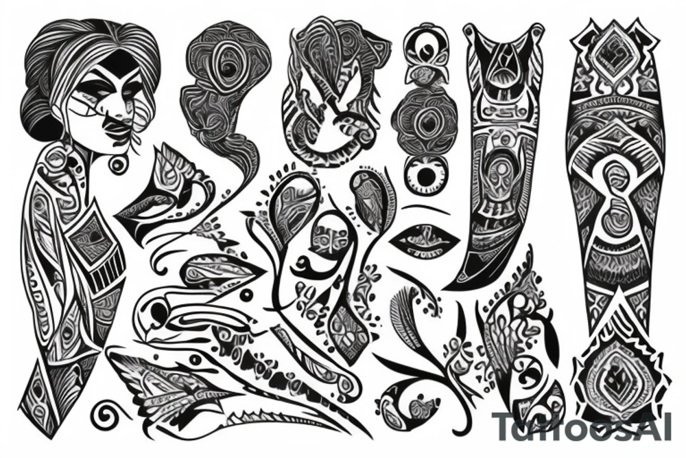 The word “Lila” in Sansrit tattoo idea