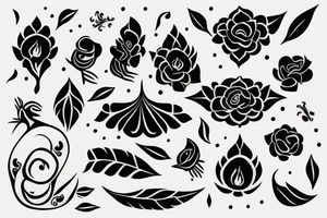 The word “Lila” in Sanskrit tattoo idea