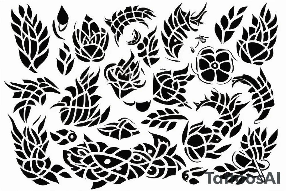 The word “Lila” in Sanskrit tattoo idea