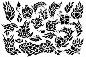 The word “Lila” in Sanskrit tattoo idea
