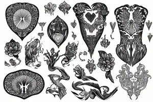 Aphrodite sternum tattoo tattoo idea