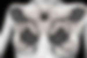 Goth girl sternum tattoo tattoo idea