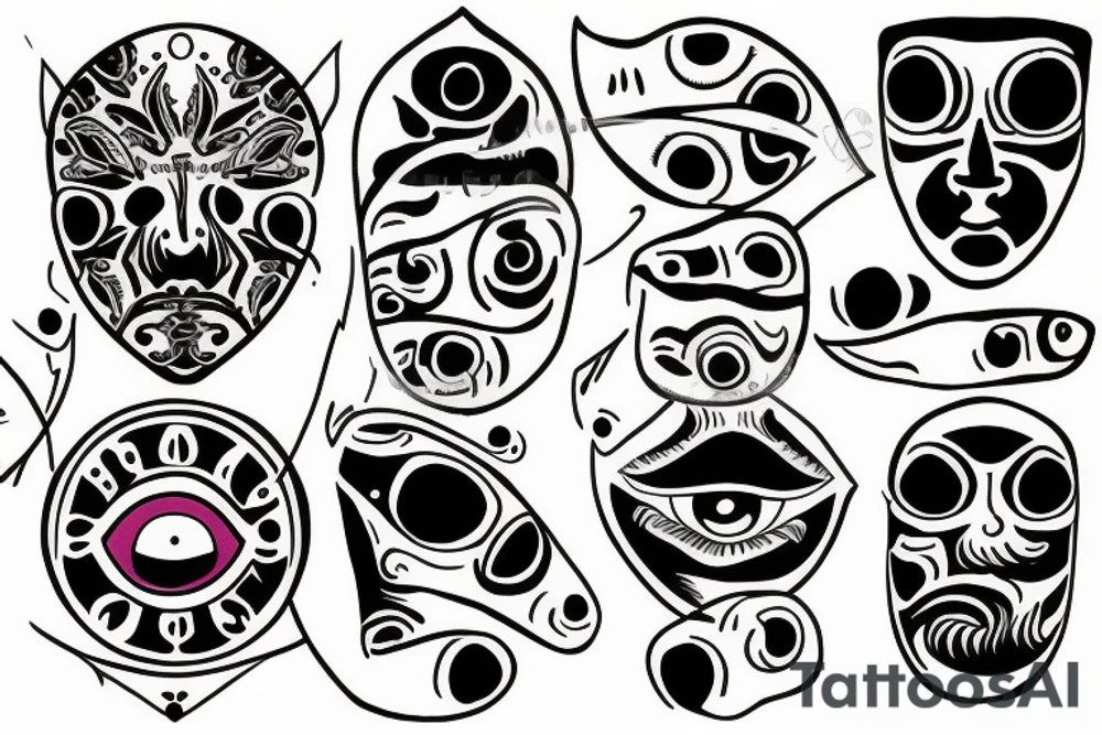 eye removal tattoo idea