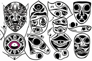 eye removal tattoo idea