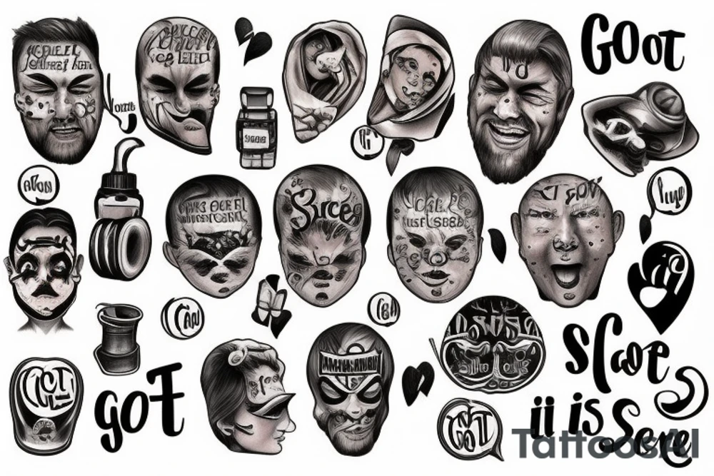 Words "i got a secret" tattoo idea
