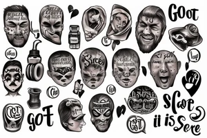 Words "i got a secret" tattoo idea
